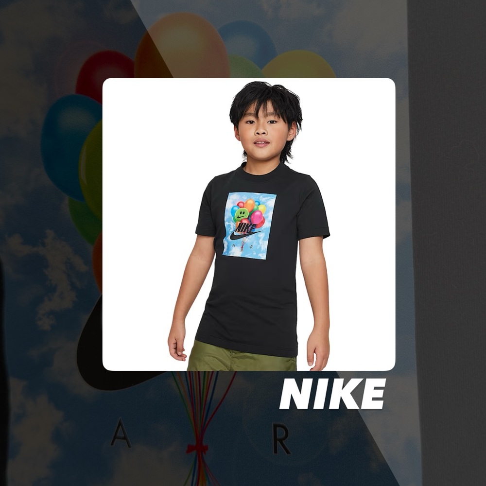 EUC Nike Balloon Graphic Tee Shirt
